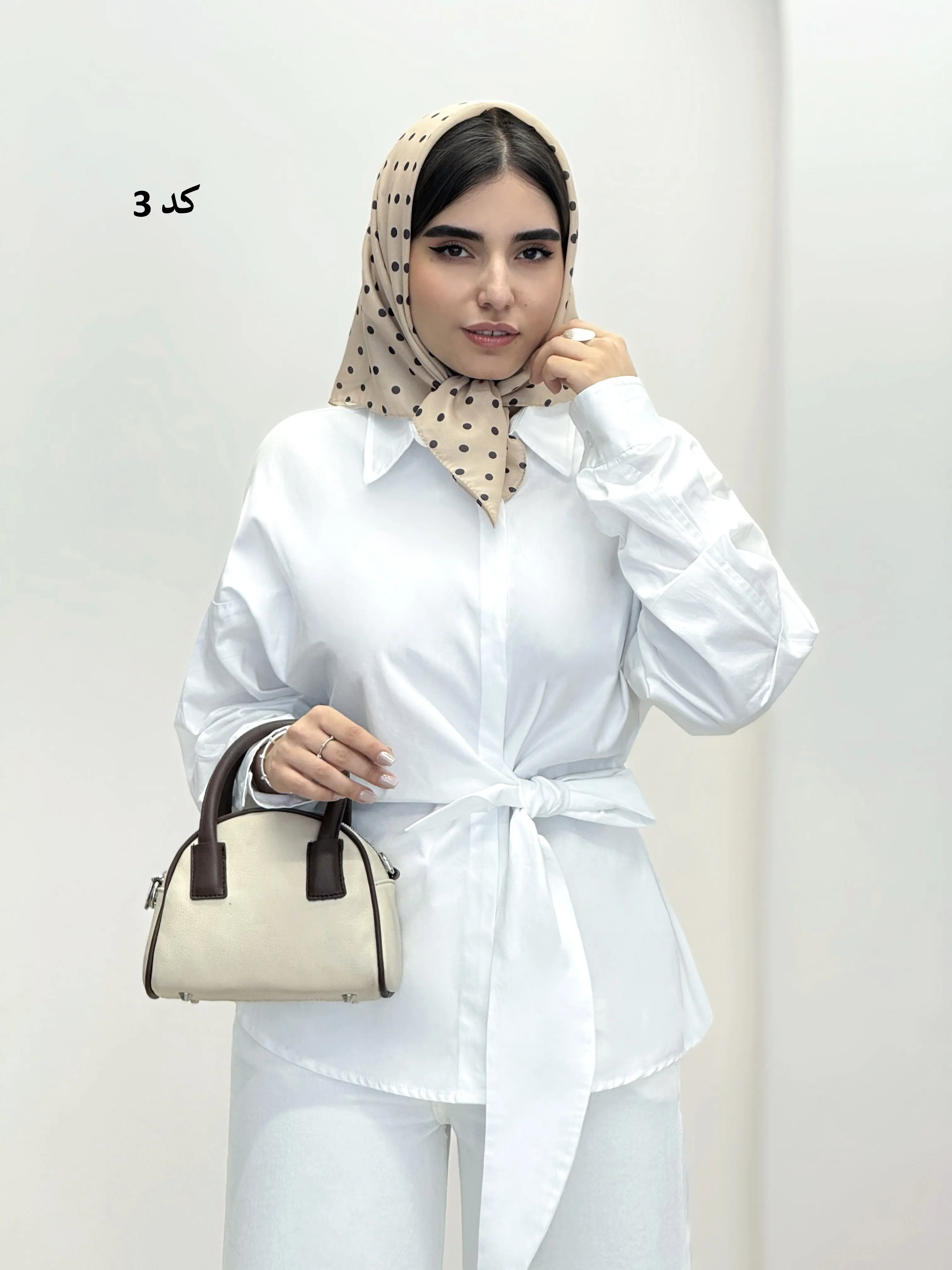 7038-مینی اسکارف خالخالی